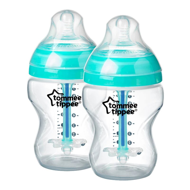 Tommee Tippee Biberón Anticólico Avanzado 250ml. 9 oz. x 2 Unid.